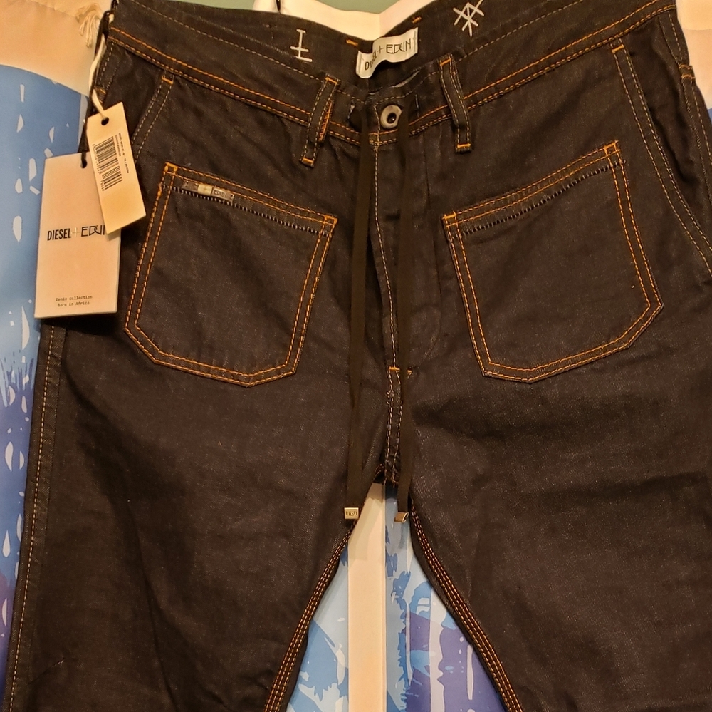 DIESEL dark denim workpant, new